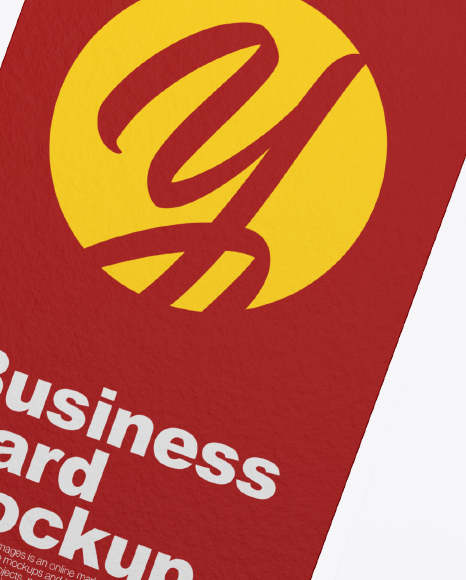 Two Textured Business Cards Mockup PSD #1