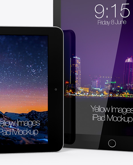 Download Two Ipads Mockup In Device Mockups On Yellow Images Object Mockups Yellowimages Mockups