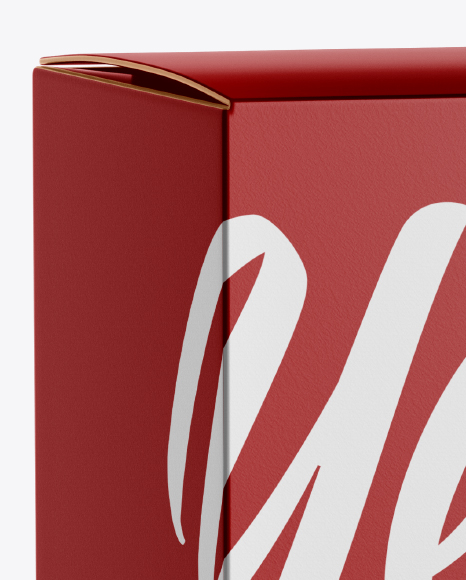Box Mockup   Half Side View PSD #2