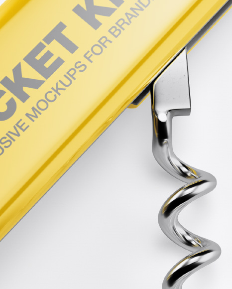 Download Opened Pocket Knife Mockup Top View In Stationery Mockups On Yellow Images Object Mockups PSD Mockup Templates