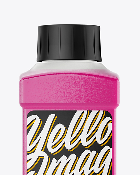 Clear Plastic Bottle Mockup PSD #2