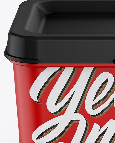Matte Container Mockup PSD #2