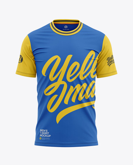 Download T Shirt Mockup In Apparel Mockups On Yellow Images Object Mockups