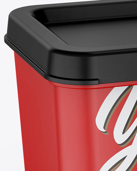 Matte Container Mockup PSD #2