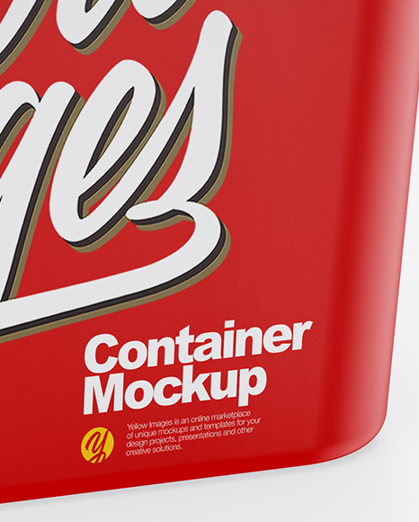 Matte Container Mockup PSD #1