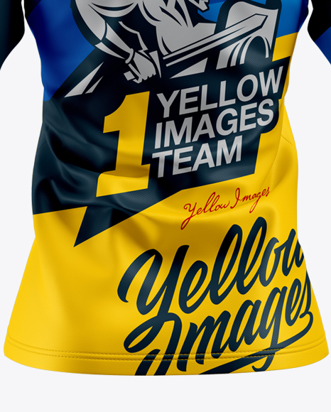 Download Women S Trail Jersey 3 4 Sleeve In Apparel Mockups On Yellow Images Object Mockups PSD Mockup Templates