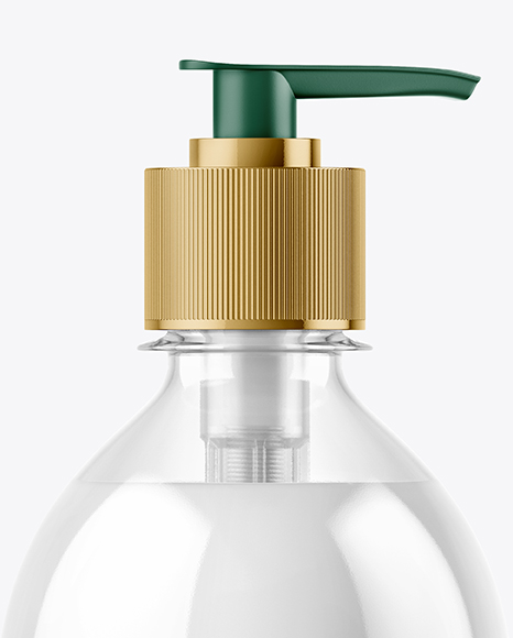 Clear Liquid Soap Bottle Mockup PSD #2