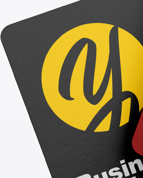 Two Textured Business Cards Mockup PSD #2