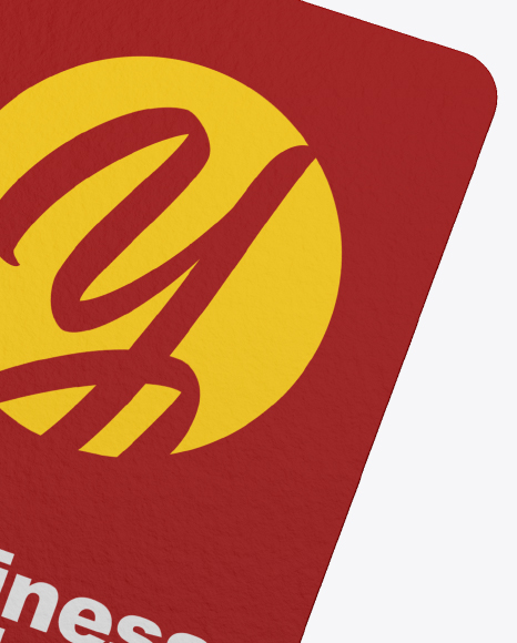 Two Textured Business Cards Mockup PSD #1