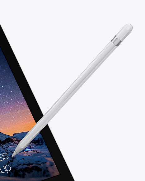 iPad w  Stylus Mockup PSD #6