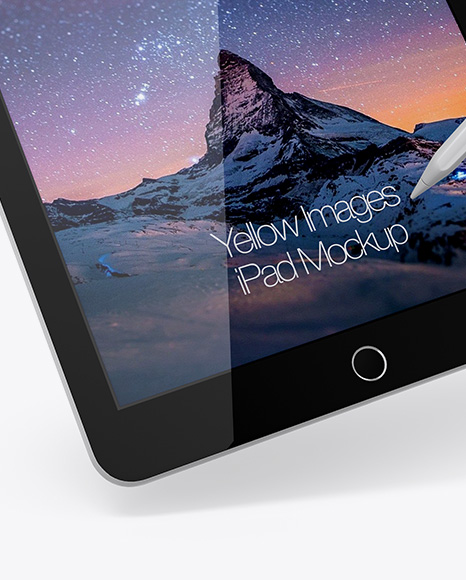 iPad w  Stylus Mockup PSD #6