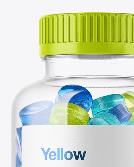 Download Plastic Bottle with Gummies Mockup in Bottle Mockups on ...