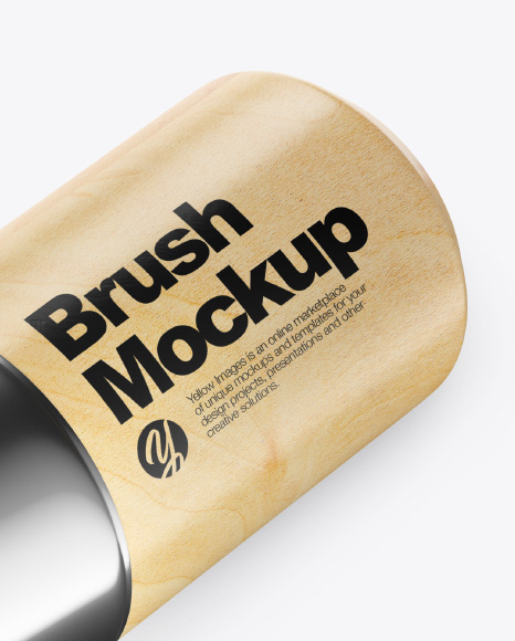 Download Brush Mockup in Object Mockups on Yellow Images Object Mockups