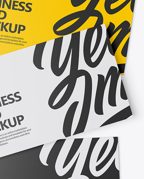 Three Business Cards Mockup PSD #1