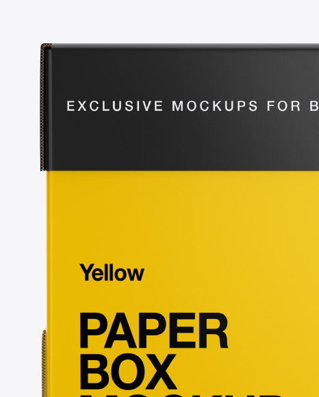 Paper Box Mockup PSD #2