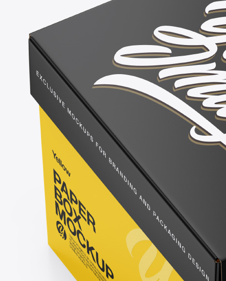 Paper Box Mockup PSD #2