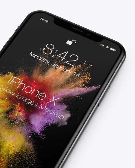 Apple iPhone X Mockup PSD #4