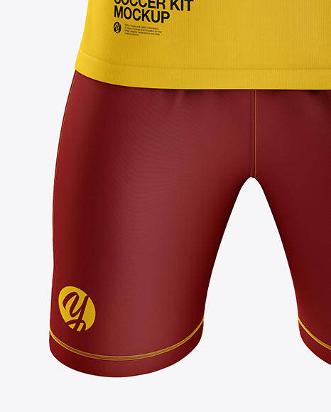 Download Men's Soccer Kit mockup (Front View) in Apparel Mockups on ...