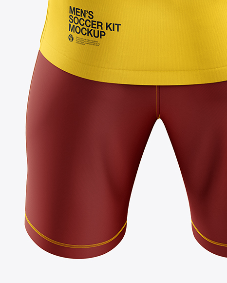 Download Men's Soccer Kit mockup (Back View) in Apparel Mockups on ...