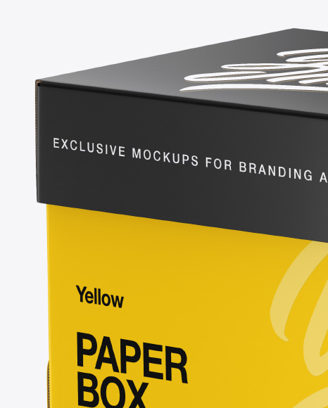 Paper Box Mockup PSD #2