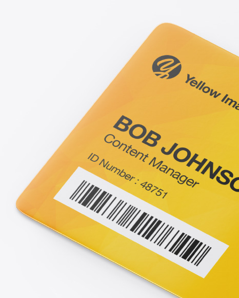 Download Horizontal Id Card Mockup Half Side View In Object Mockups On Yellow Images Object Mockups Yellowimages Mockups