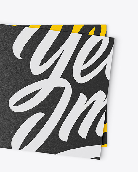 Two Textured Business Cards Mockup PSD #1