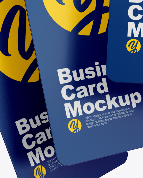 Matte Business Cards Mockup PSD #2