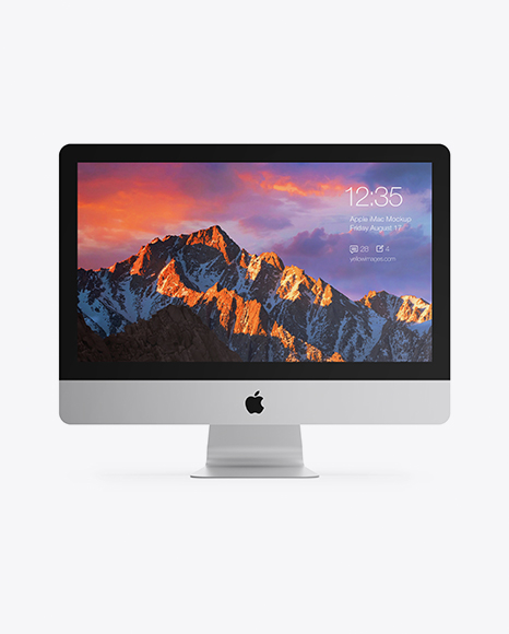 Download 21 5 Apple Imac Mockup In Device Mockups On Yellow Images Object Mockups PSD Mockup Templates