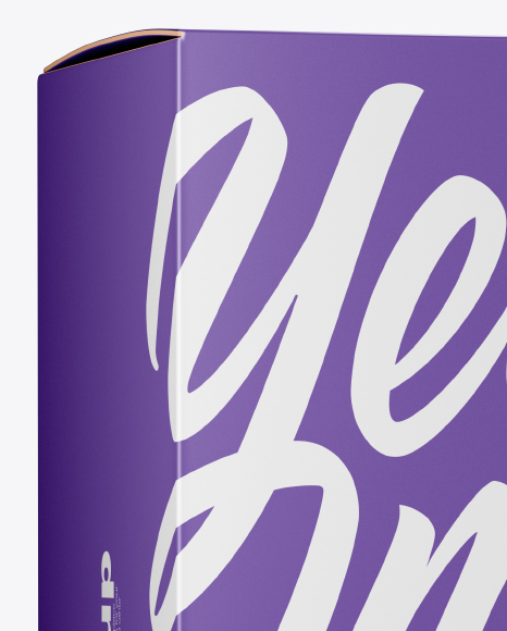 Box Mockup   Half Side View PSD #2