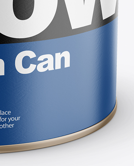Paint Matte Tin Can Mockup PSD #6