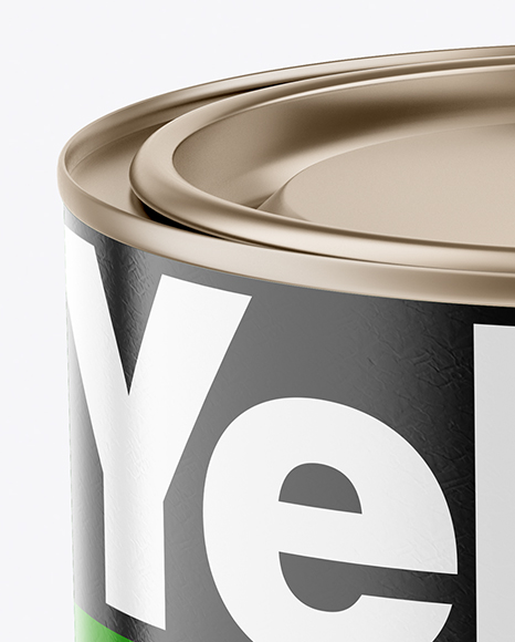 Paint Matte Tin Can Mockup PSD #1