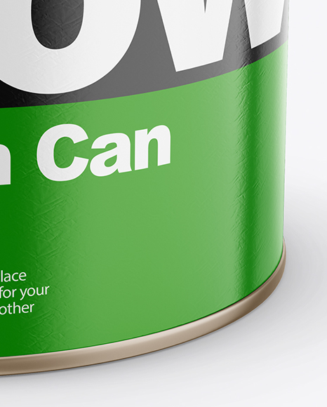 Paint Matte Tin Can Mockup PSD #6