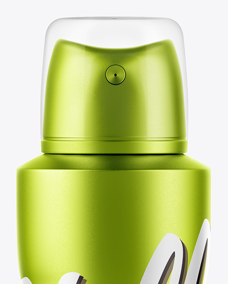 Metallic Spray Bottle Mockup PSD #1