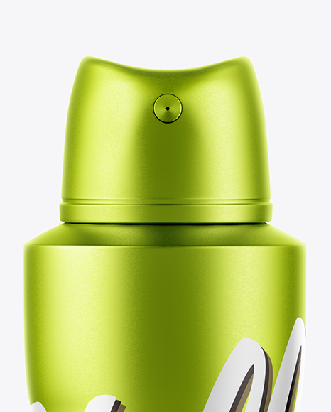 Metallic Spray Bottle Mockup PSD #6