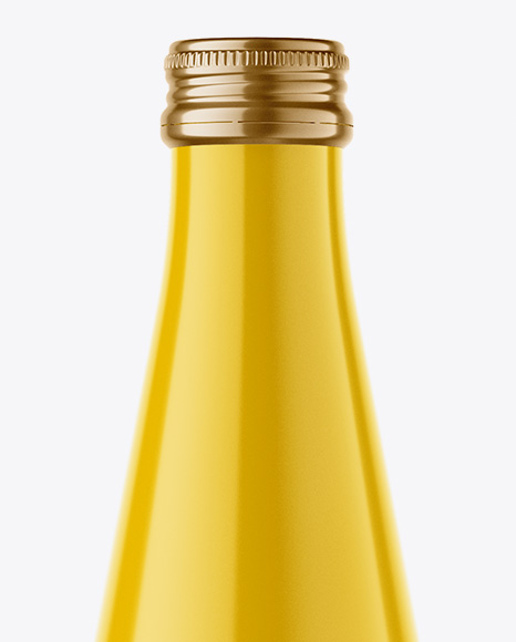 Glossy Drink Bottle Mockup PSD #1