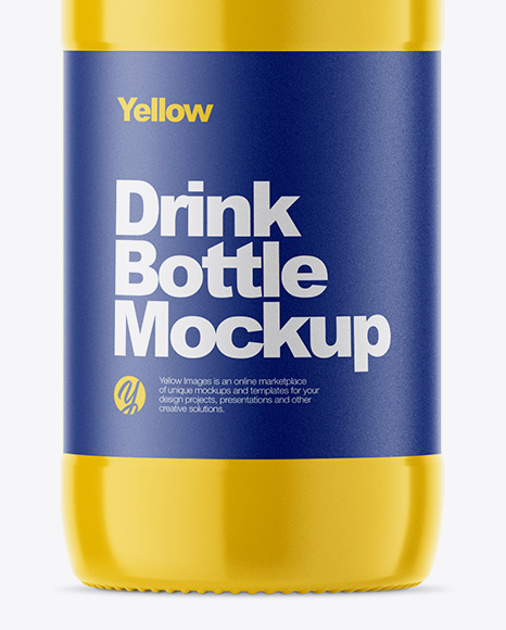 Glossy Drink Bottle Mockup PSD #7