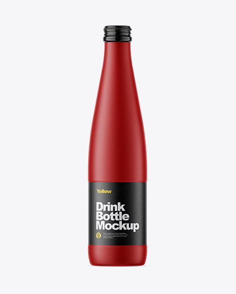 Matte Drink Bottle Mockup PSD #2