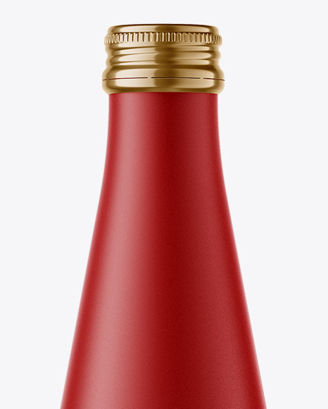 Matte Drink Bottle Mockup PSD #1