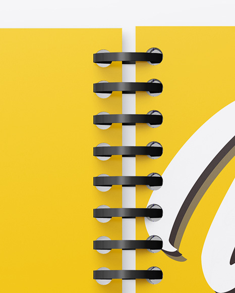 Opened Notebook Mockup PSD #1