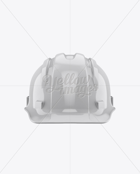 Download Glossy Hard Hat Mockup - Front View in Apparel Mockups on ...