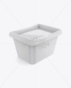 Download 500g Glossy Butter Tub Mockup - Halfside View (High-Angle Shot) in Pot & Tub Mockups on Yellow ...