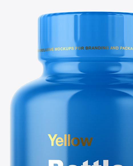 Download Plastic Bottle With Gummies Mockup In Bottle Mockups On Yellow Images Object Mockups Yellowimages Mockups