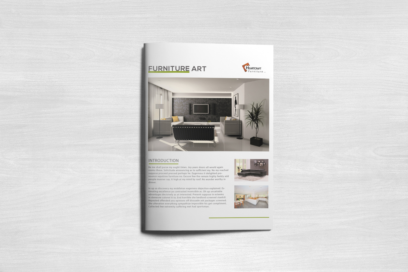 Interior Brochure Template Vol 1 In Brochure Templates On Yellow Images Creative Store