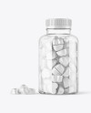 Plastic Bottle with Gummies Mockup