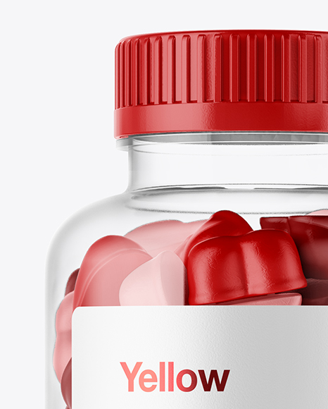 Download Plastic Bottle with Gummies Mockup in Bottle Mockups on ...