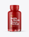 Plastic Bottle with Gummies Mockup