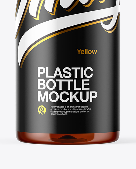 Amber Cosmetic Bottle Mockup PSD #1