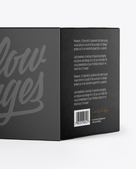 Paper Box Mockup PSD #1