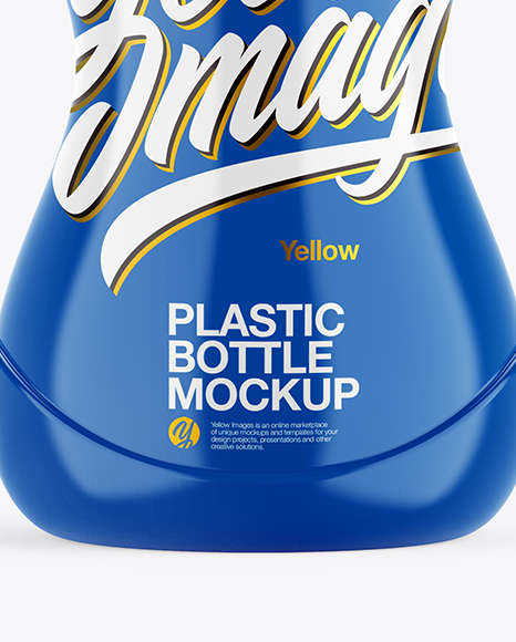 Glossy Plastic Bottle Mockup PSD #1