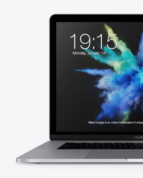 Macbook Pro 15 Mockup In Device Mockups On Yellow Images Object Mockups